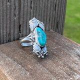 Navajo Royston Turquoise Ring Size 9