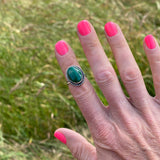 Navajo Malachite Ring Size 7.5