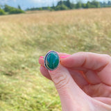 Navajo Malachite Ring Size 7.5