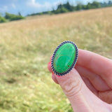Navajo Green Kingman Ring Size 7