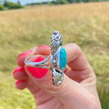 Navajo Royston Turquoise Ring Size 9