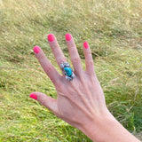 Navajo Royston Turquoise Ring Size 9