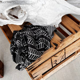 Black Geometric Wild Rag