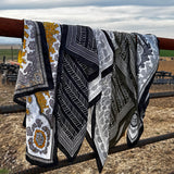 Black Paisley Wild Rag