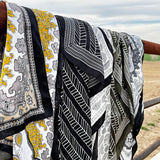 Ivory Paisley Wild Rag