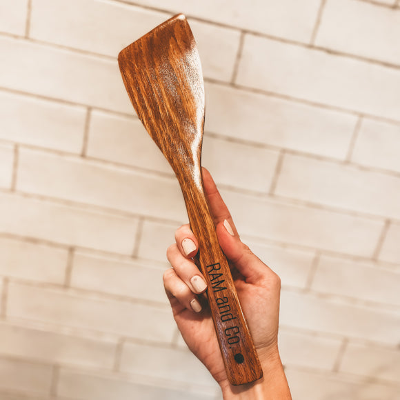 Large Wooden RAM & Co. Spatula