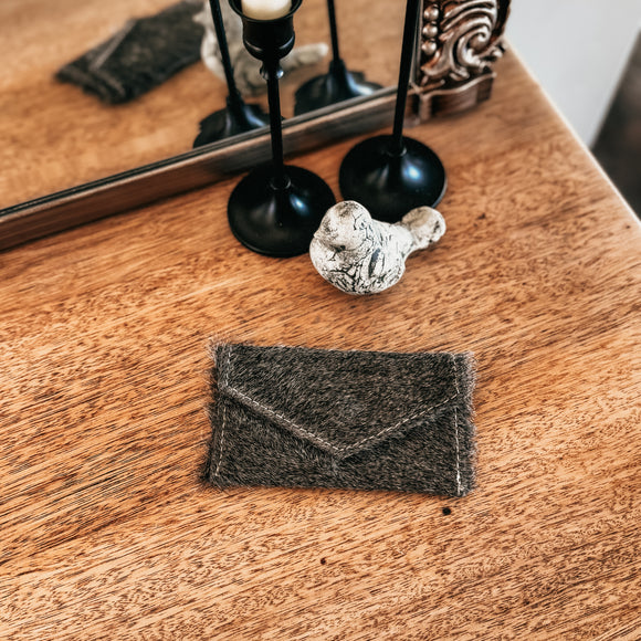 Swiss Hair on Hide Business Card Holder