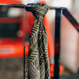 Olive Geometric Wild Rag