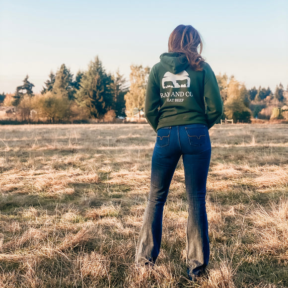 RAM & Co. Eat Beef Sweatshirt in Alfalfa