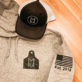 RAM and Co. Black Trucker Hat
