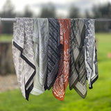 Olive Geometric Wild Rag