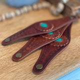 Jolene Leather Bracelet w/ stone