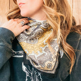 Mustard Paisley Wild Rag