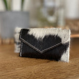 B/W Hair on Hide Business Card Holder