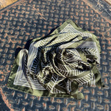 Olive Geometric Wild Rag