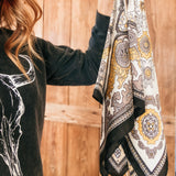Mustard Paisley Wild Rag